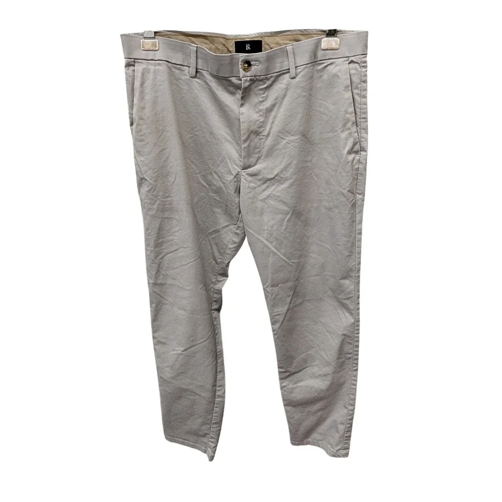 Banana Republic‎ Men's Slim Core Temp Pant Light Gray Chino Trousers- 34/30